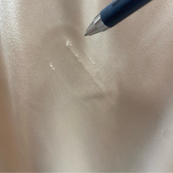 Vtg Bebe Slip Dress Womens M Midi Drape Neckline Satin 90s Grunge Y2K whimsy - Picture 6 of 11